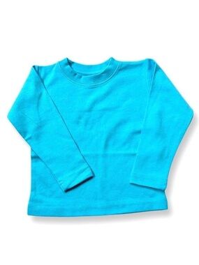 ⭐️ 5 for $25 Sky Blue Cotton Baby Long Sleeve Top Size 12 Months